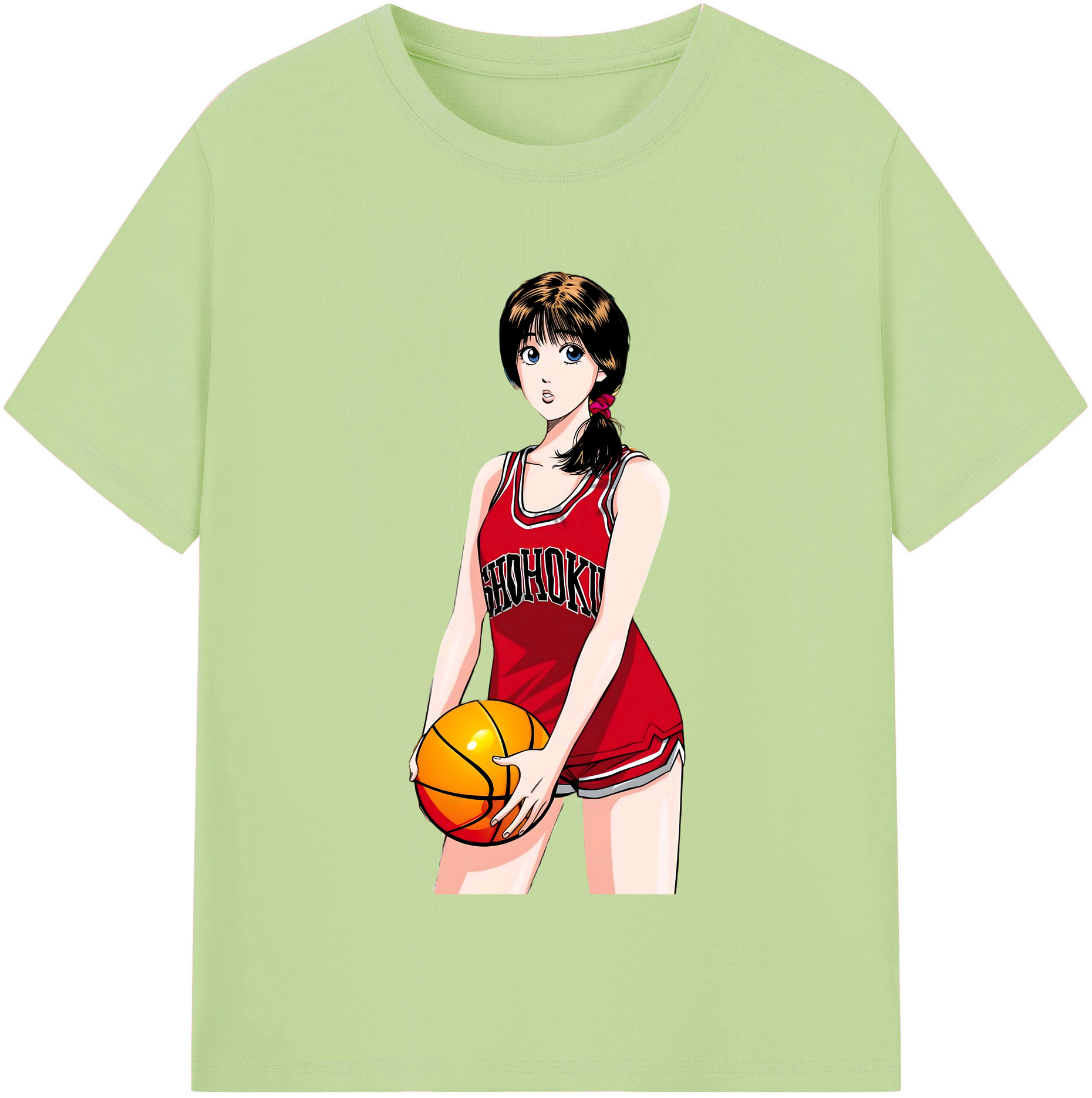 SLAM DUNK／スラムダンク 綿100％半袖Tシャツ（フロントプリント）